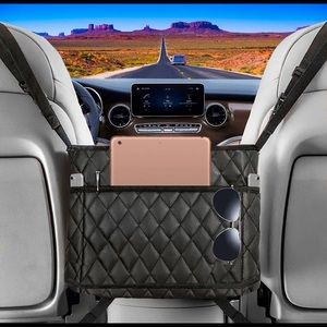 COPY - Purse holder for car organizer leather